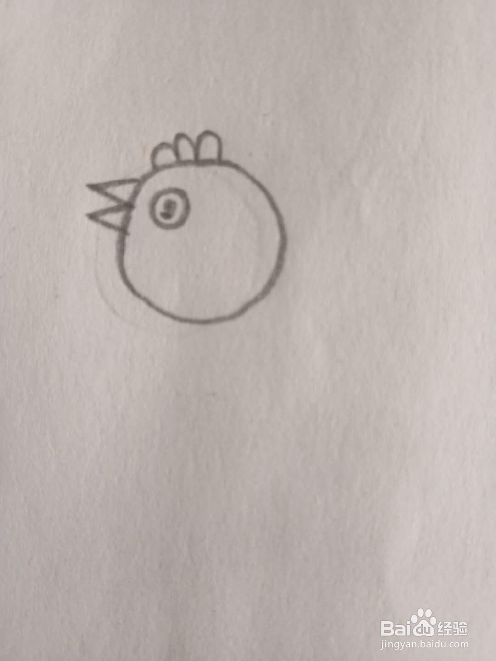 教你画儿童简笔画孵蛋的母鸡