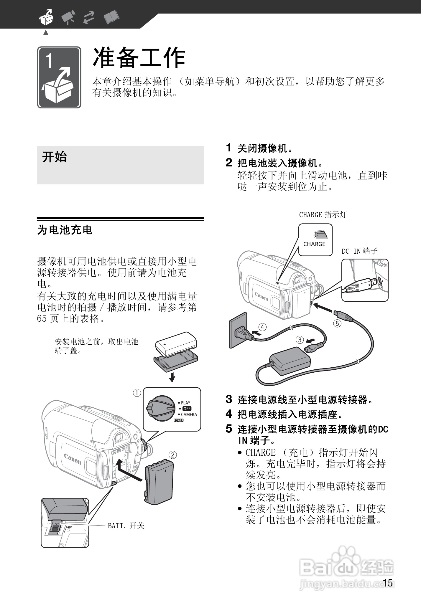 佳能MD225数码摄像机使用说明书:[2]