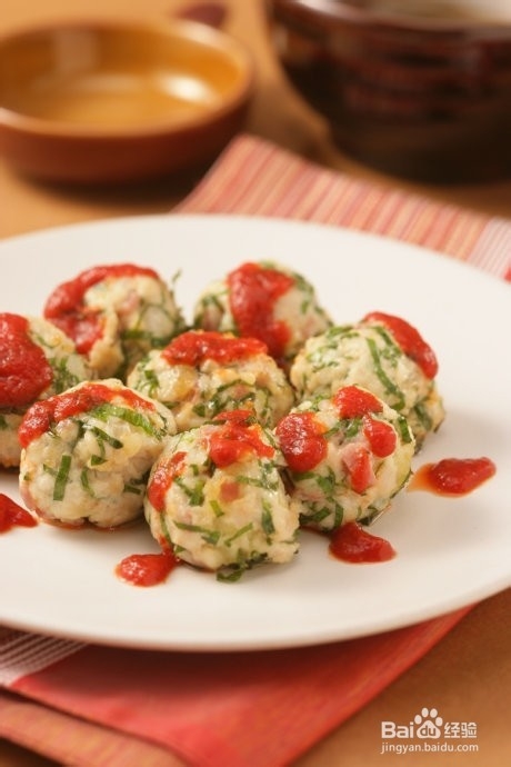 烤鸡肉丸子的做法