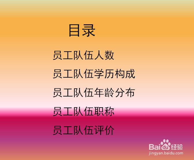 如何制作PPT目录