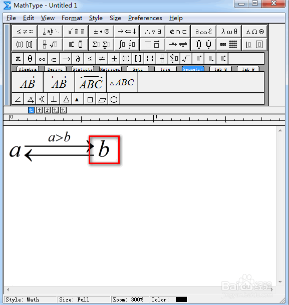 MathType怎么输入上编辑的双向反箭头