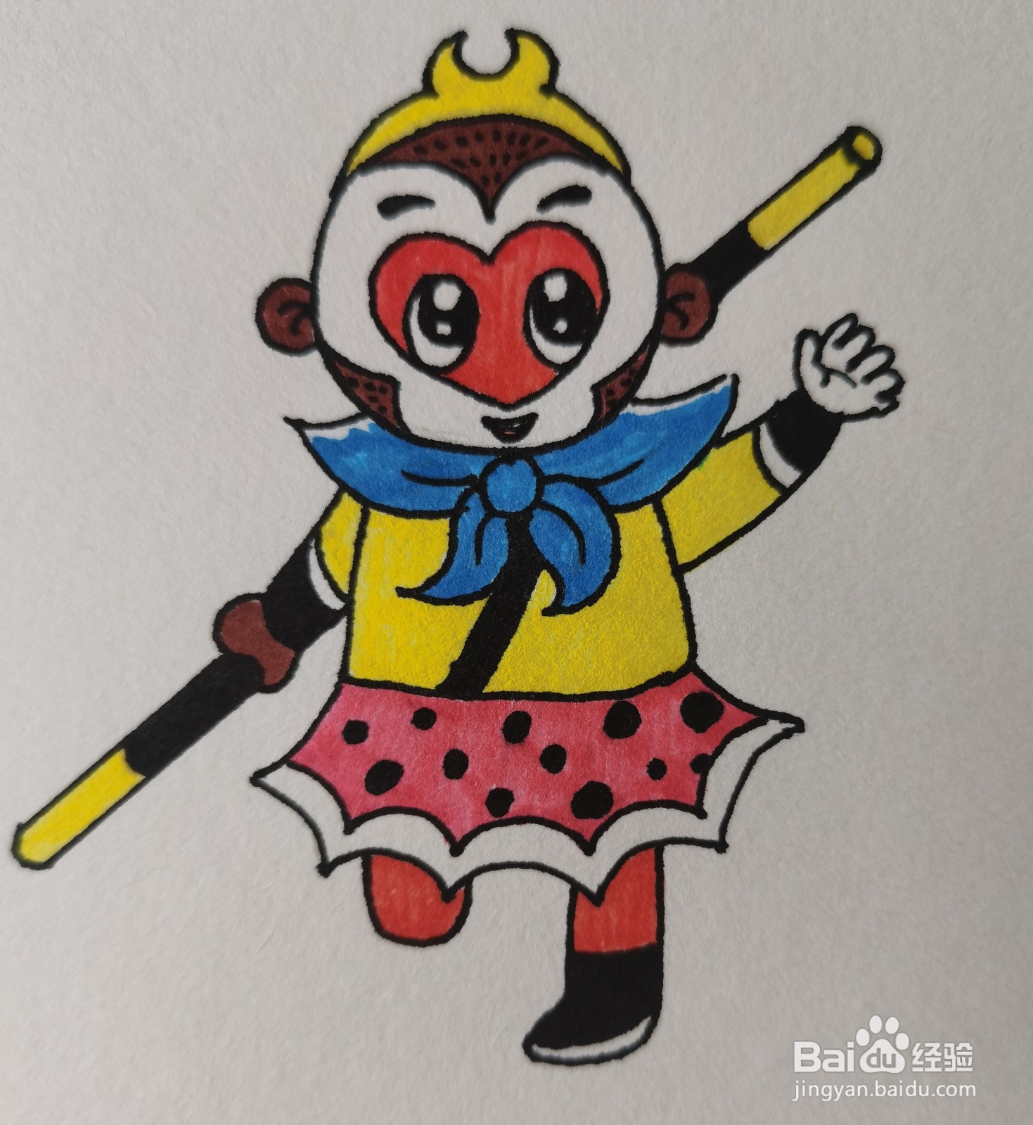 怎样画简笔画——孙悟空