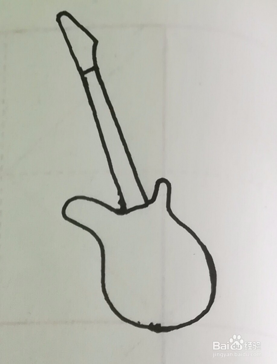 电吉他简笔画怎么画，按步骤图轻松学会