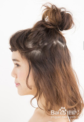 新款韩式盘发教程