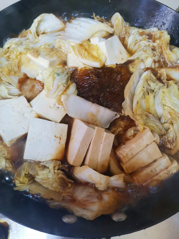 五花肉炖白菜豆腐粉条
