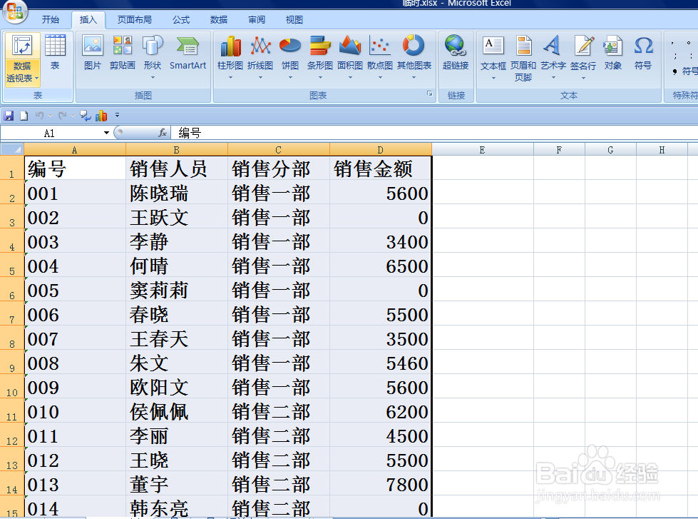 EXCEL如何创建数据透视表
