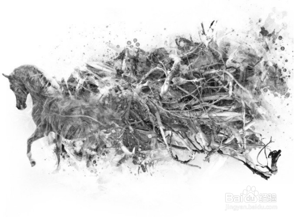 PS建筑插画教程