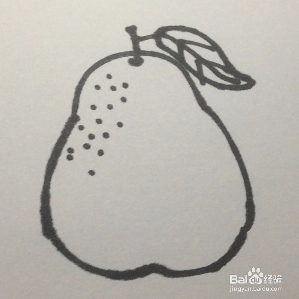 如何画梨？梨的简笔画怎么画呢？