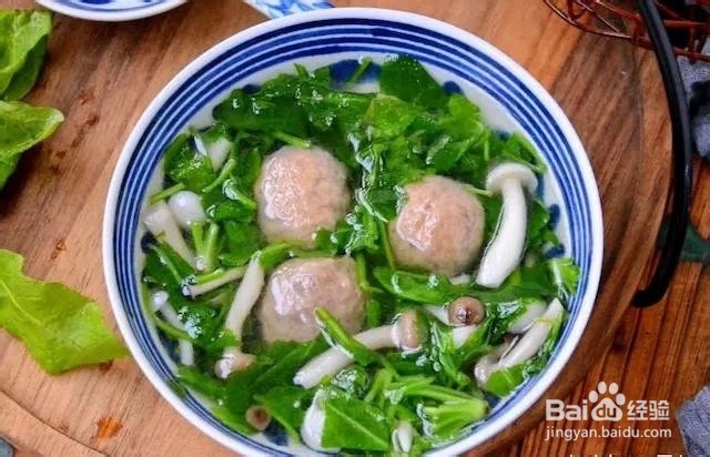 荠菜牛肉丸菌菇汤如何做