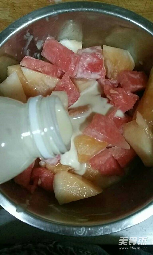 水果酸奶的做法