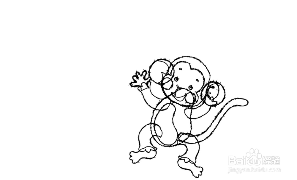 猴子简笔画设计