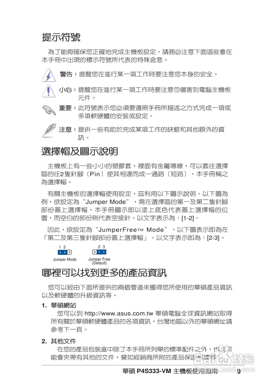 华硕P4S333-VM型主板说明书:[1]