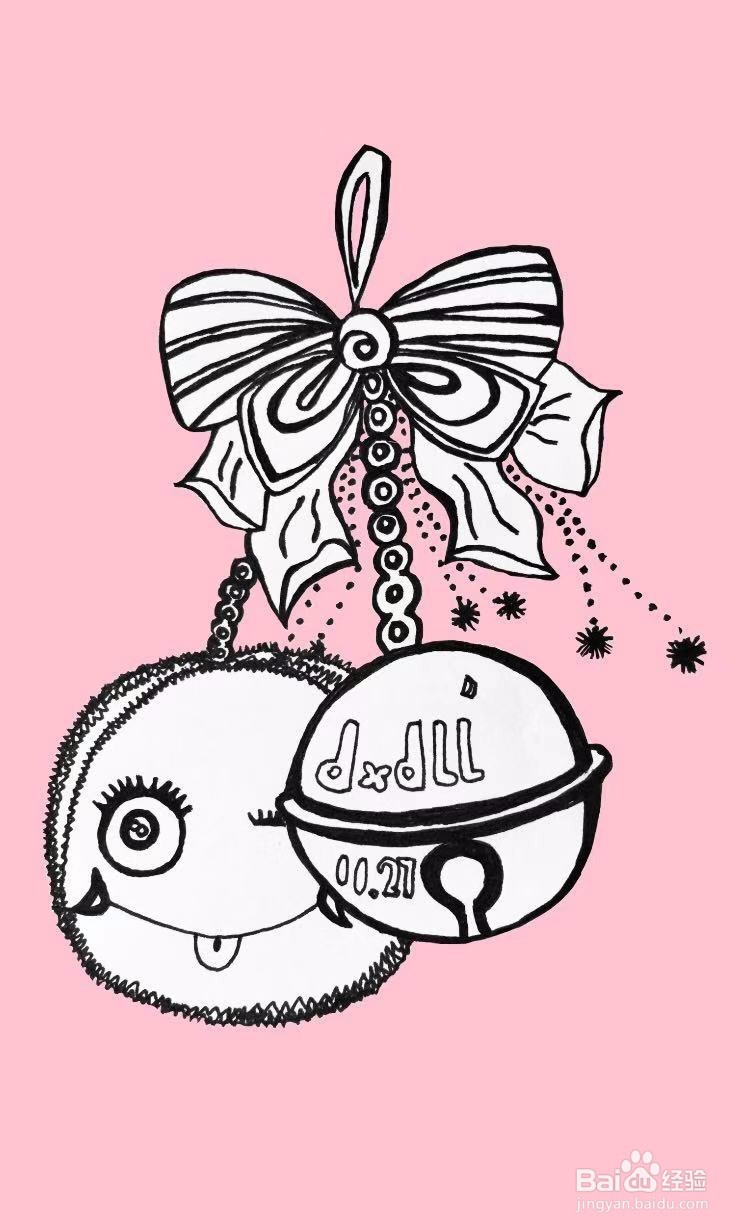 茉莉蜡笔手绘之挂饰