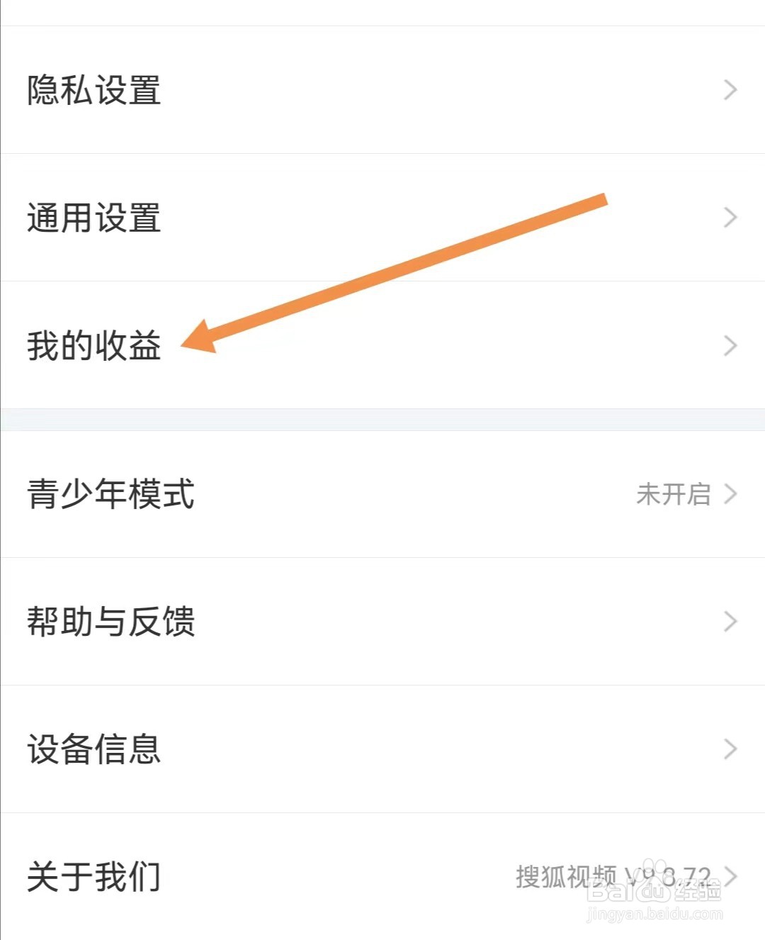 搜狐视频如何查看我的收益