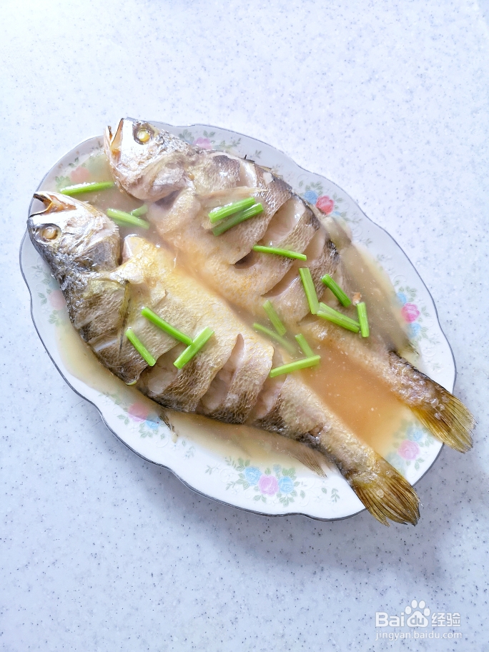 吃光光的清蒸黄花鱼