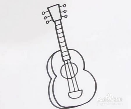 吉他的简笔画怎么画