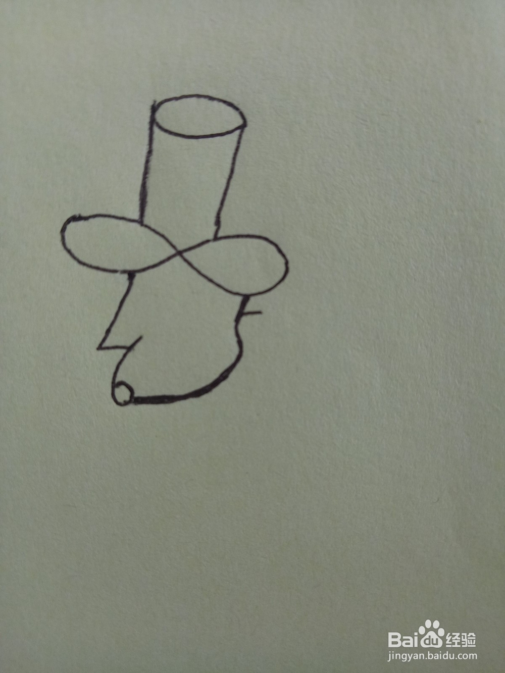 用数字0-9画男人的头像简笔画