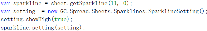 实现SpreadJS 的自定制迷你图功能