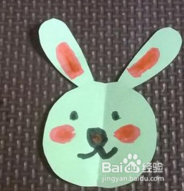 可爱的小兔子剪纸