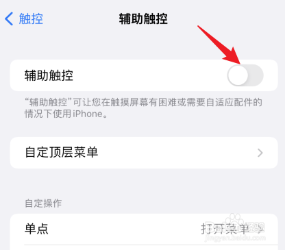 苹果手机辅助触控怎么设置