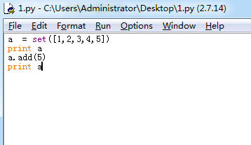 Python之set的用法(二)添加和删除