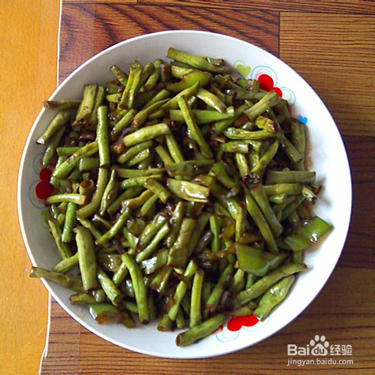 豇豆炒辣椒的做法