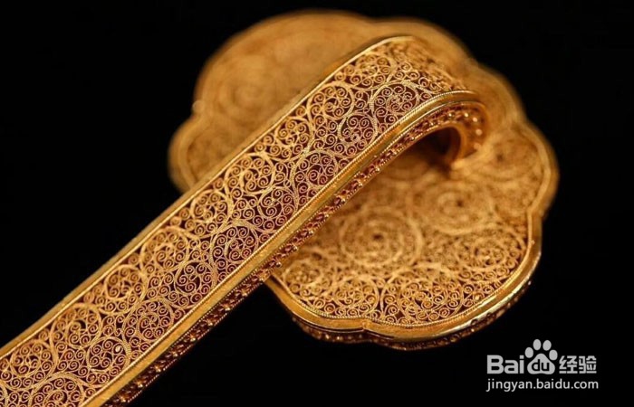 金器中的金花丝如意摆件如何欣赏