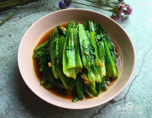 蚝油油麦菜的做法