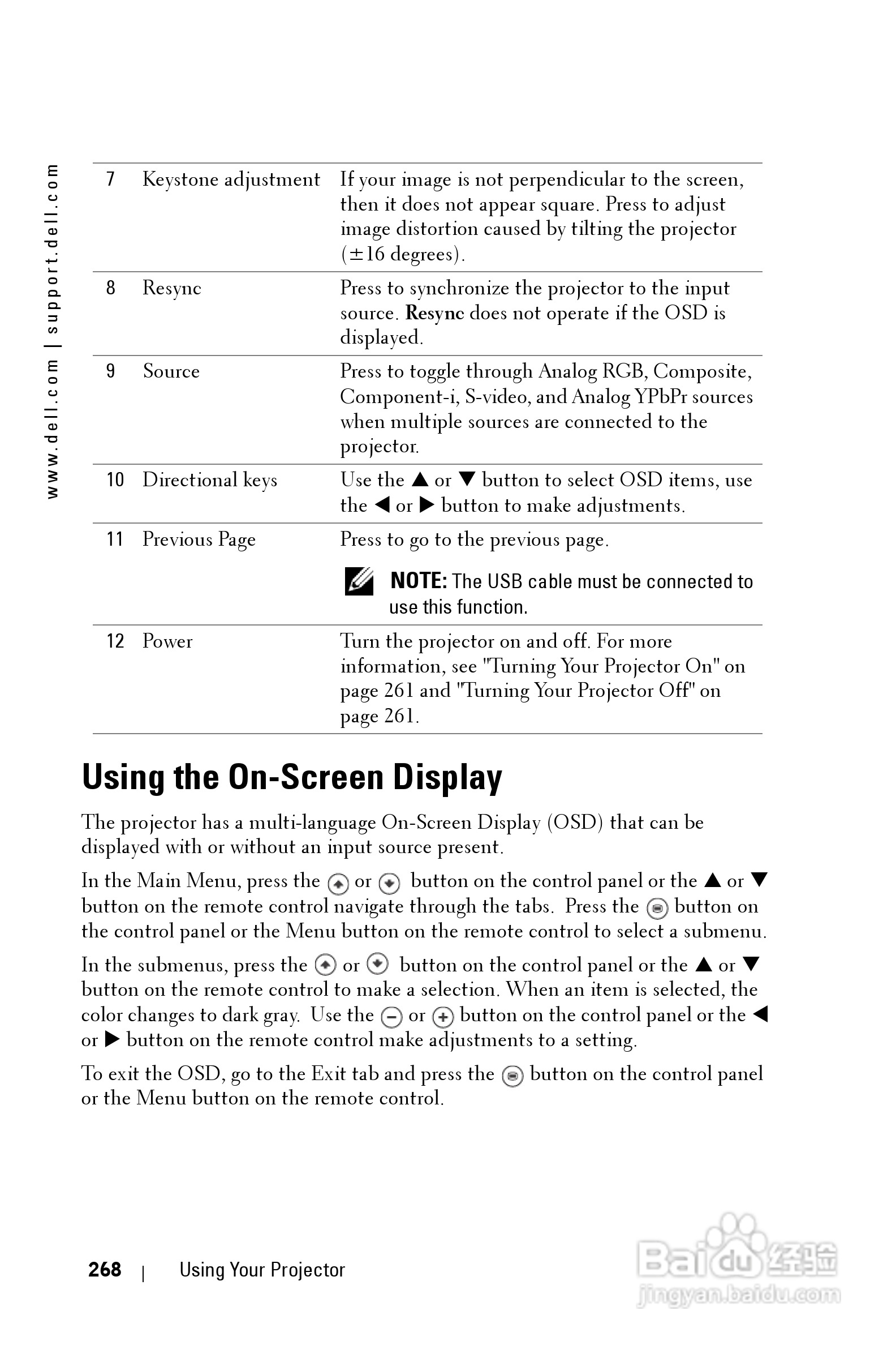 DELL Dell 1200MP Projector投影机说明书:[27]