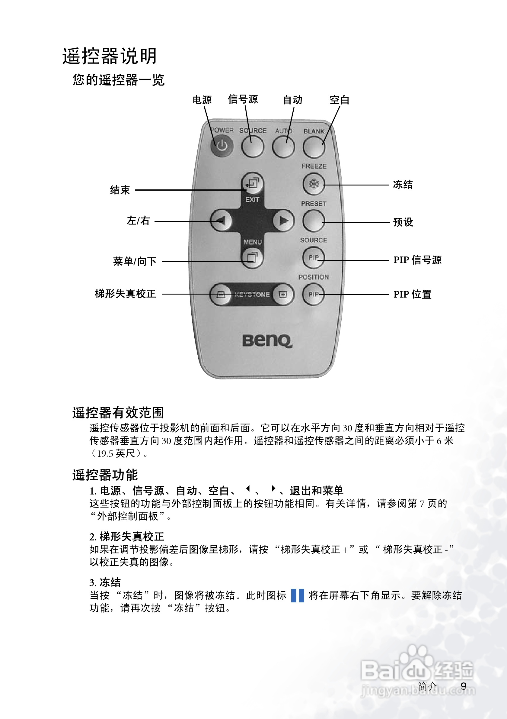 明基PB6205投影机使用说明书:[2]