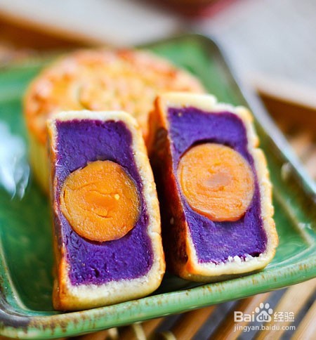 脆皮紫薯月饼做法
