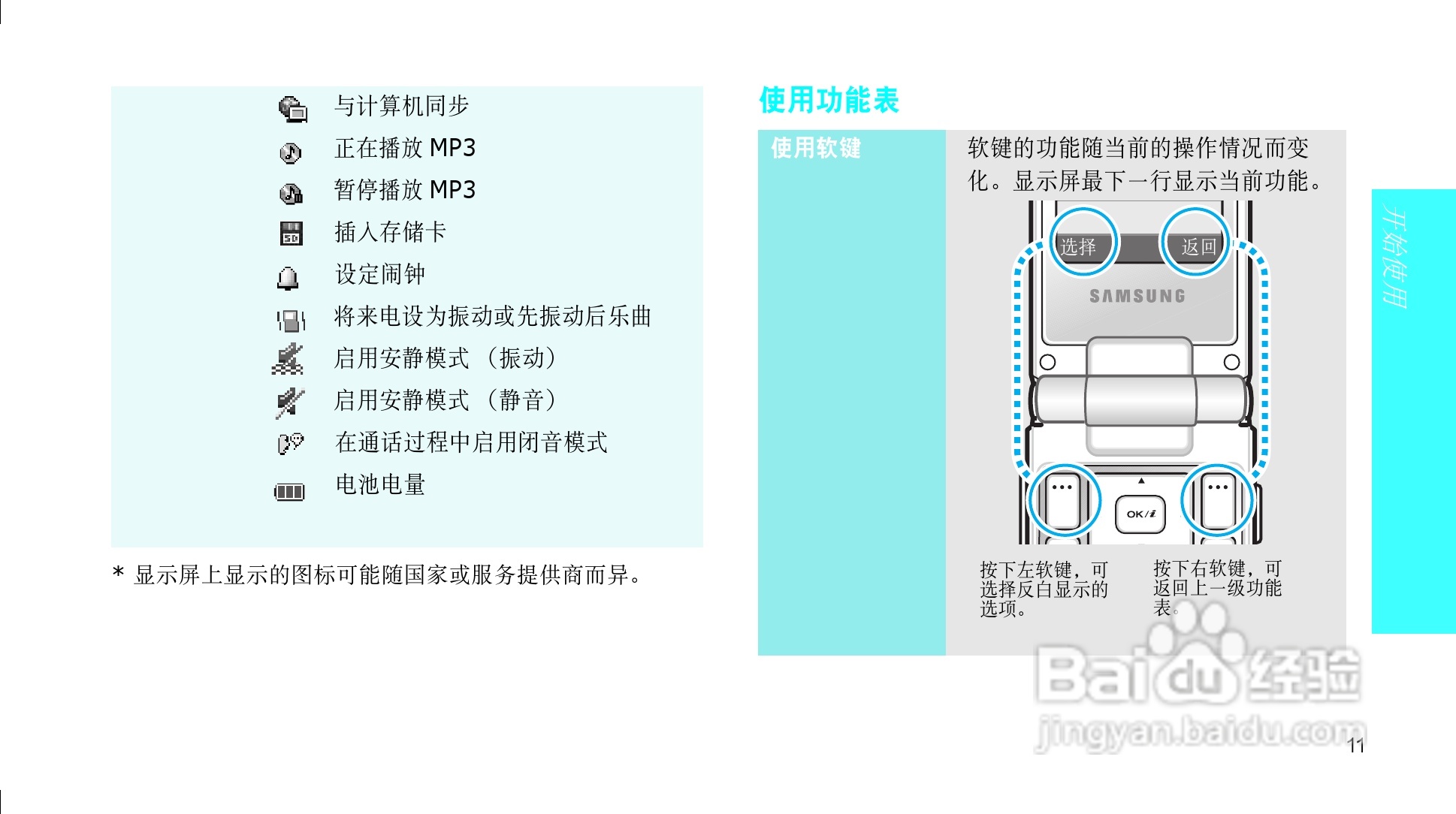 三星SGH-E878手机使用说明书:[2]
