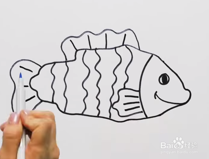 创意手指画系列——如何用手指画彩色小鱼?