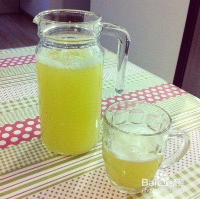 孕早期食谱---姜汁甘蔗露