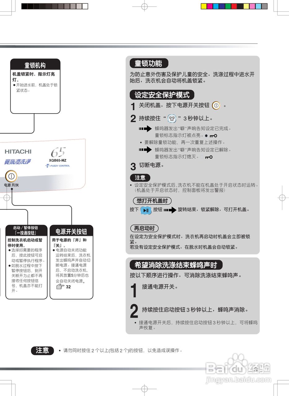 日立XQB65-HZ洗衣机使用说明书:[1]