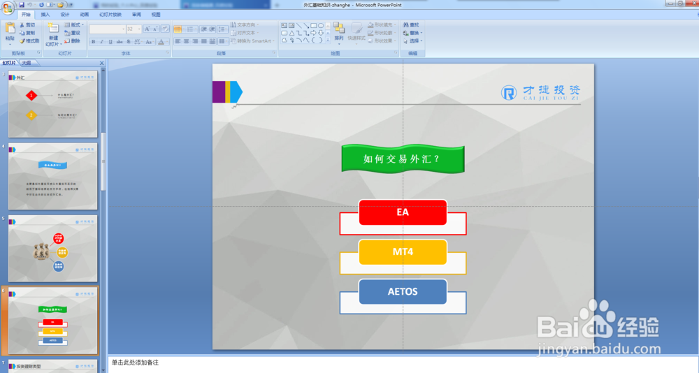 外汇基础知识PPT制作