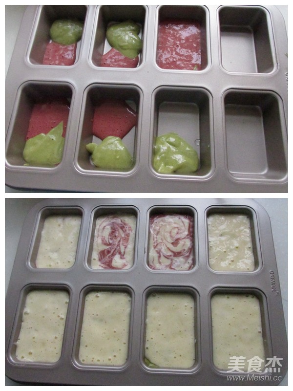 红枣核桃三色蛋糕