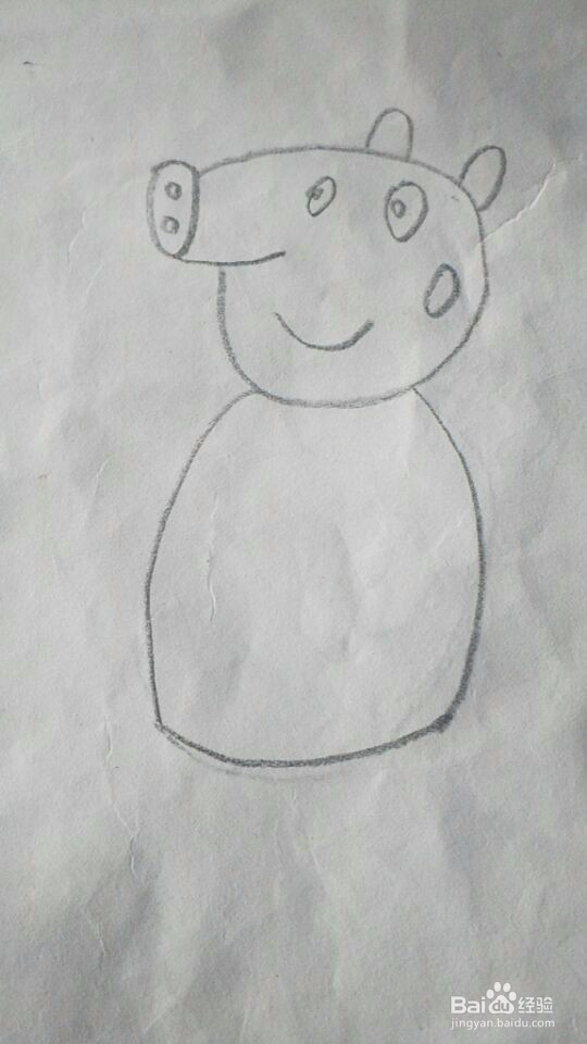 简笔画之小猪佩奇的简单画法