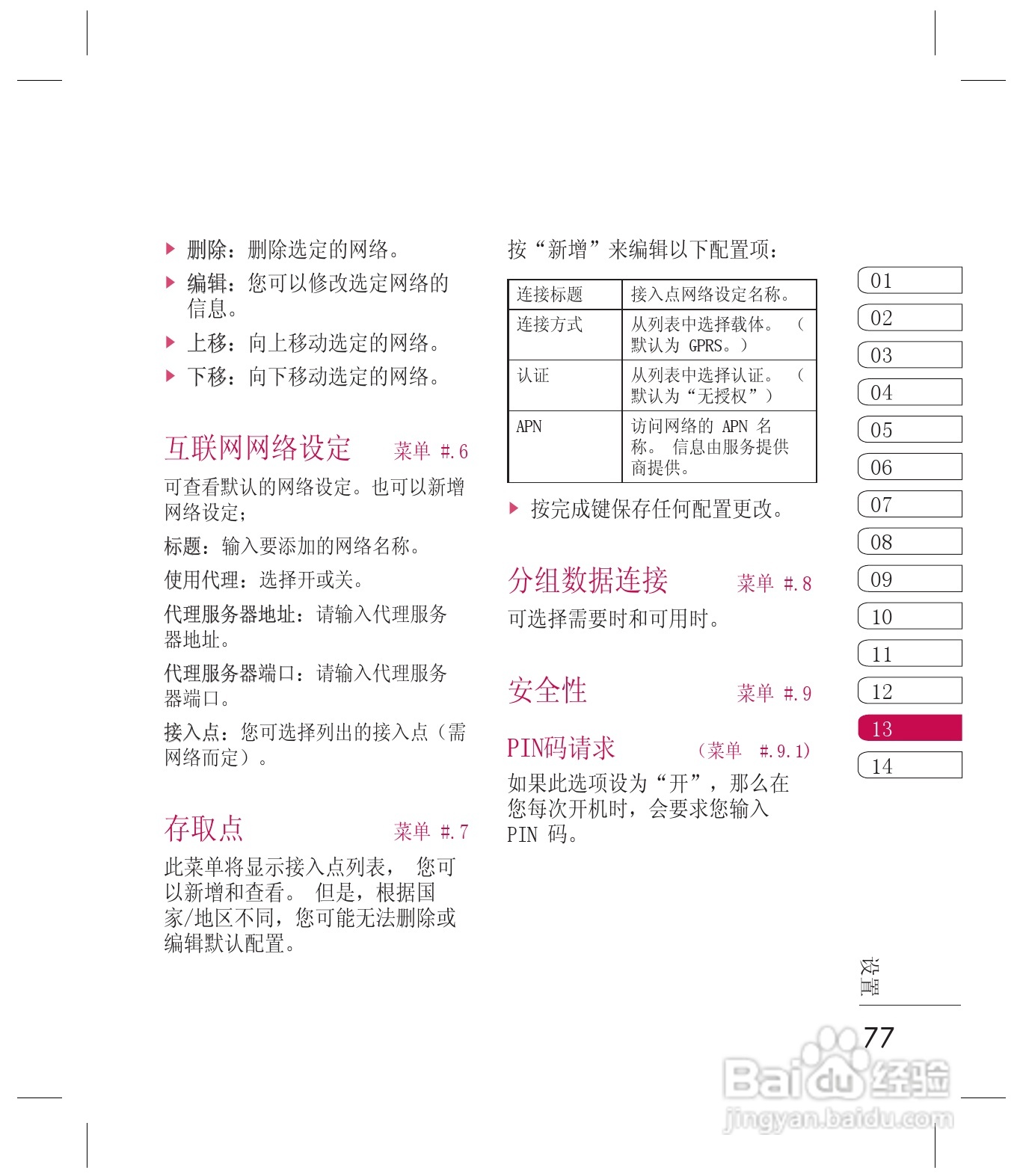 乐金手机KF755型使用说明书:[8]