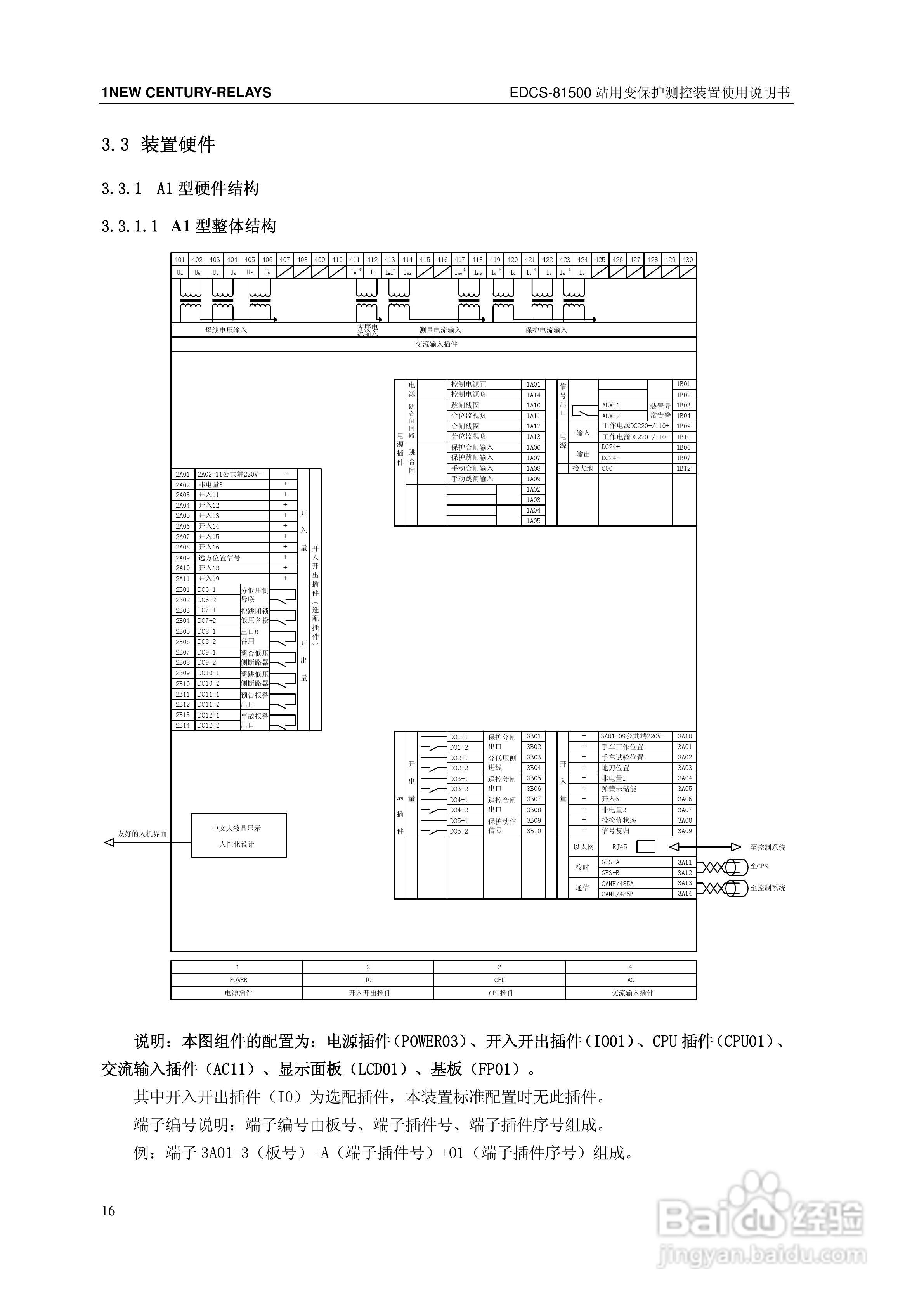 新世纪EDCS-81503站用变保护测控装置说明书:[3]