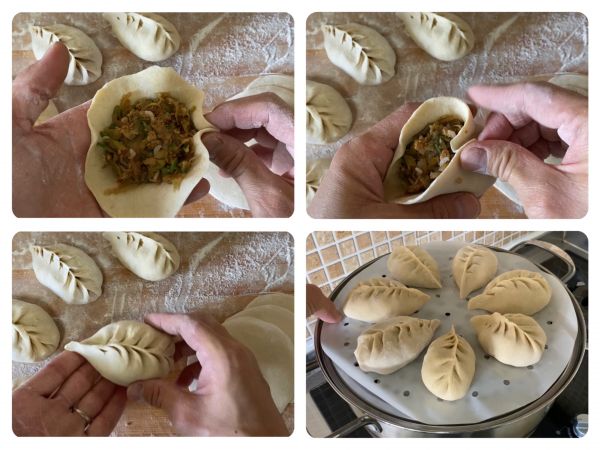 杂粮面萝卜丝蒸饺