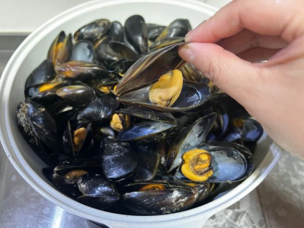 中式风味菜炸贻贝