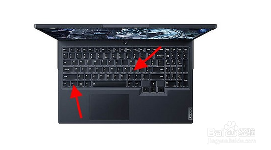 联想笔记本背面logo灯怎么开？