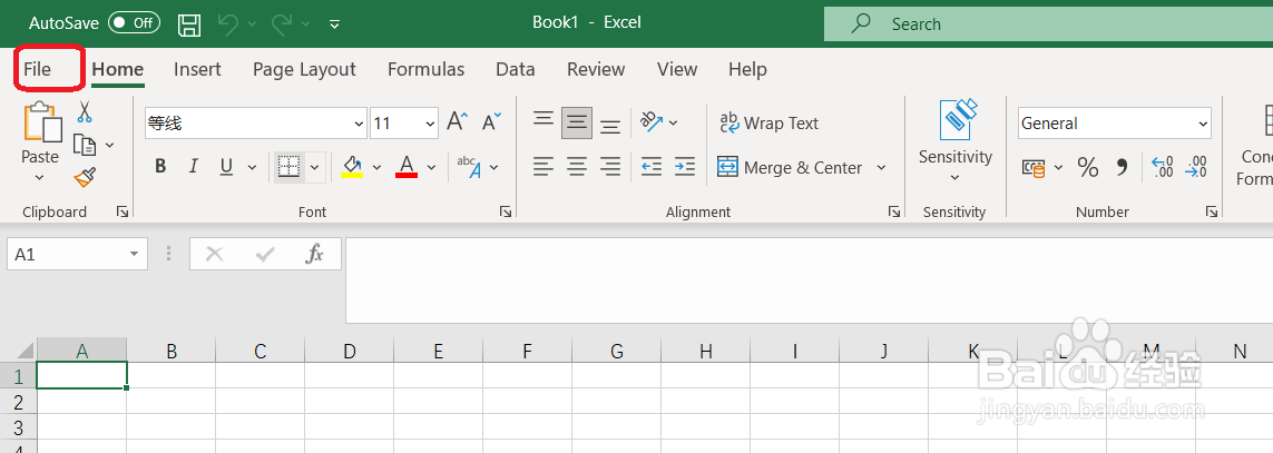 <b>Excel如何更改界面显示语言（英文变中文）</b>