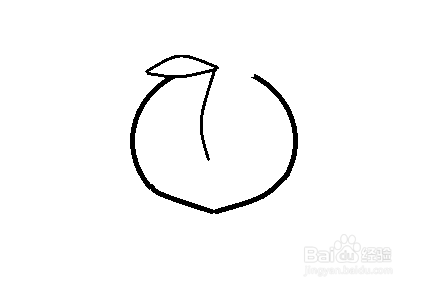 简笔画-桃子的简笔画如何画