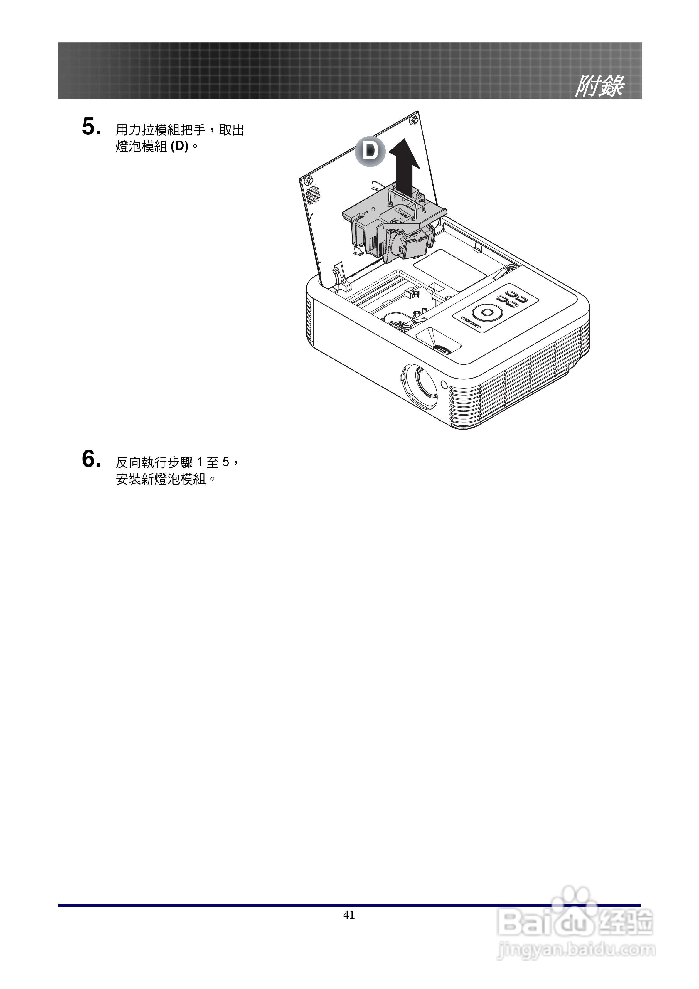 奥图玛投影机EP771型说明书:[5]