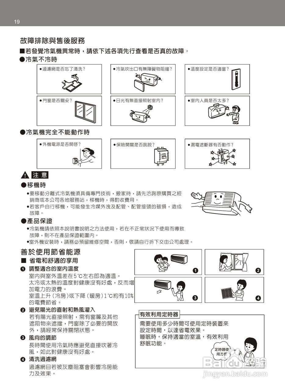 声宝AU-KY81DC3变频分离式冷暖气机说明书:[2]