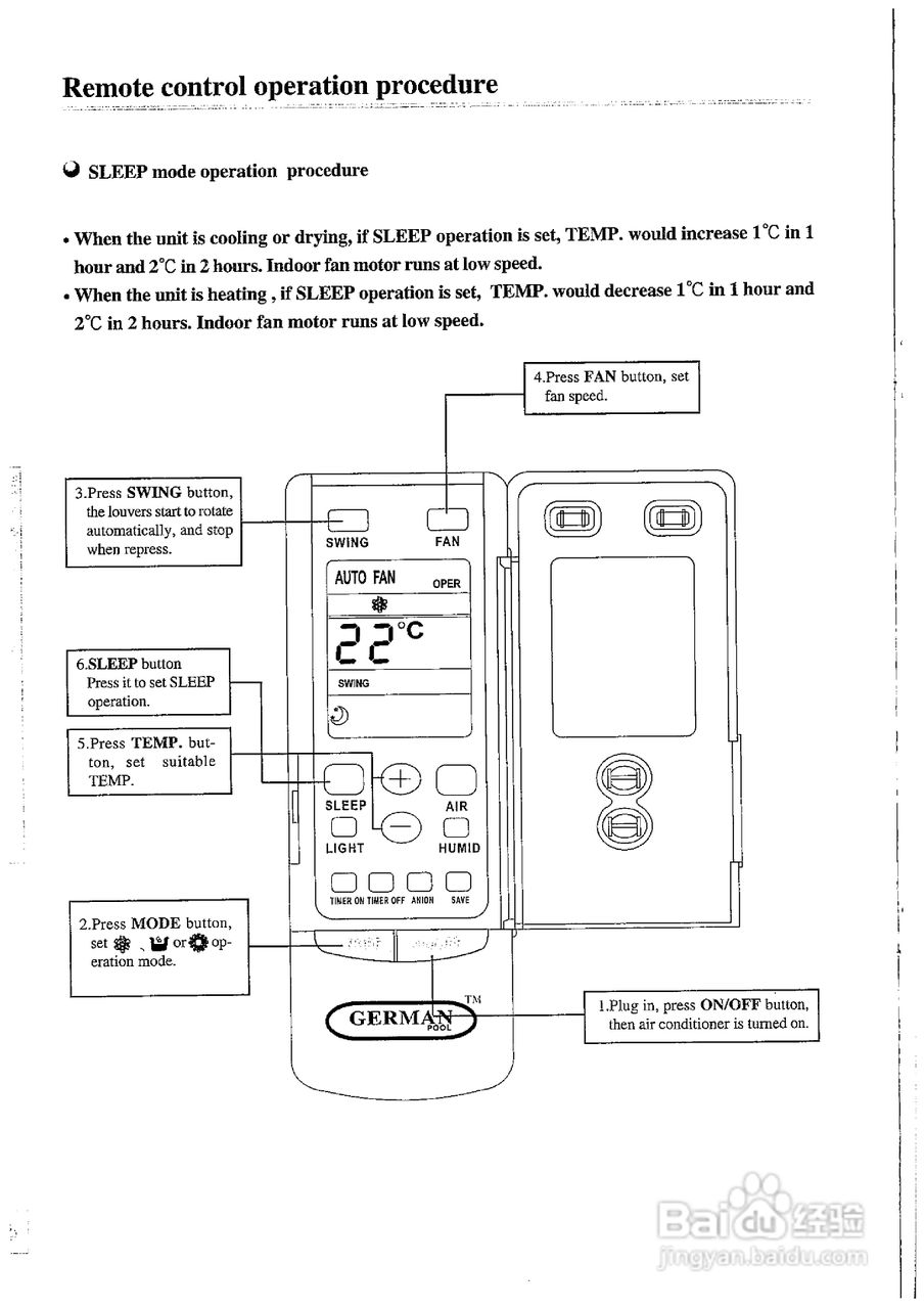 德国宝KF-50TW/A1分体式空调使用说明书:[2]