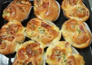 培根乳酪小面包的做法