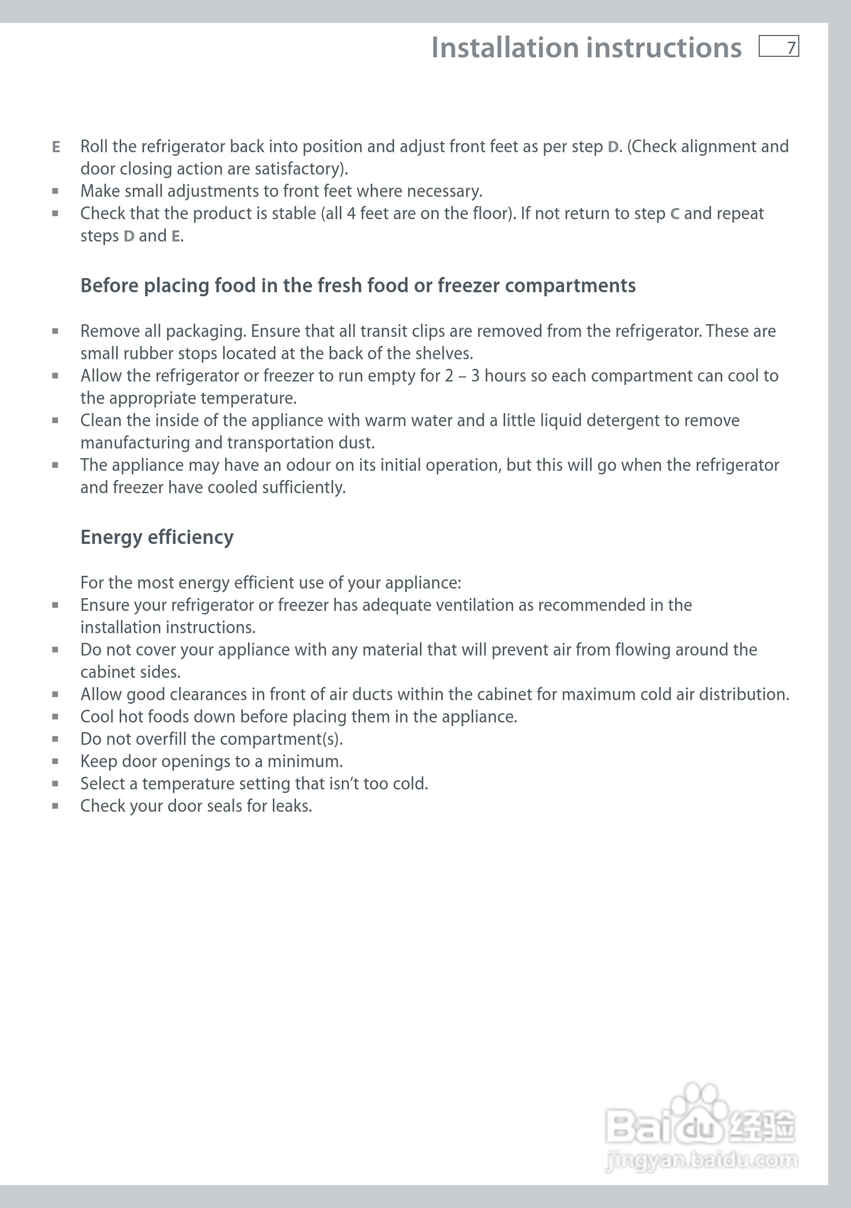 斐雪派克E402BRT2冰箱说明书:[1]